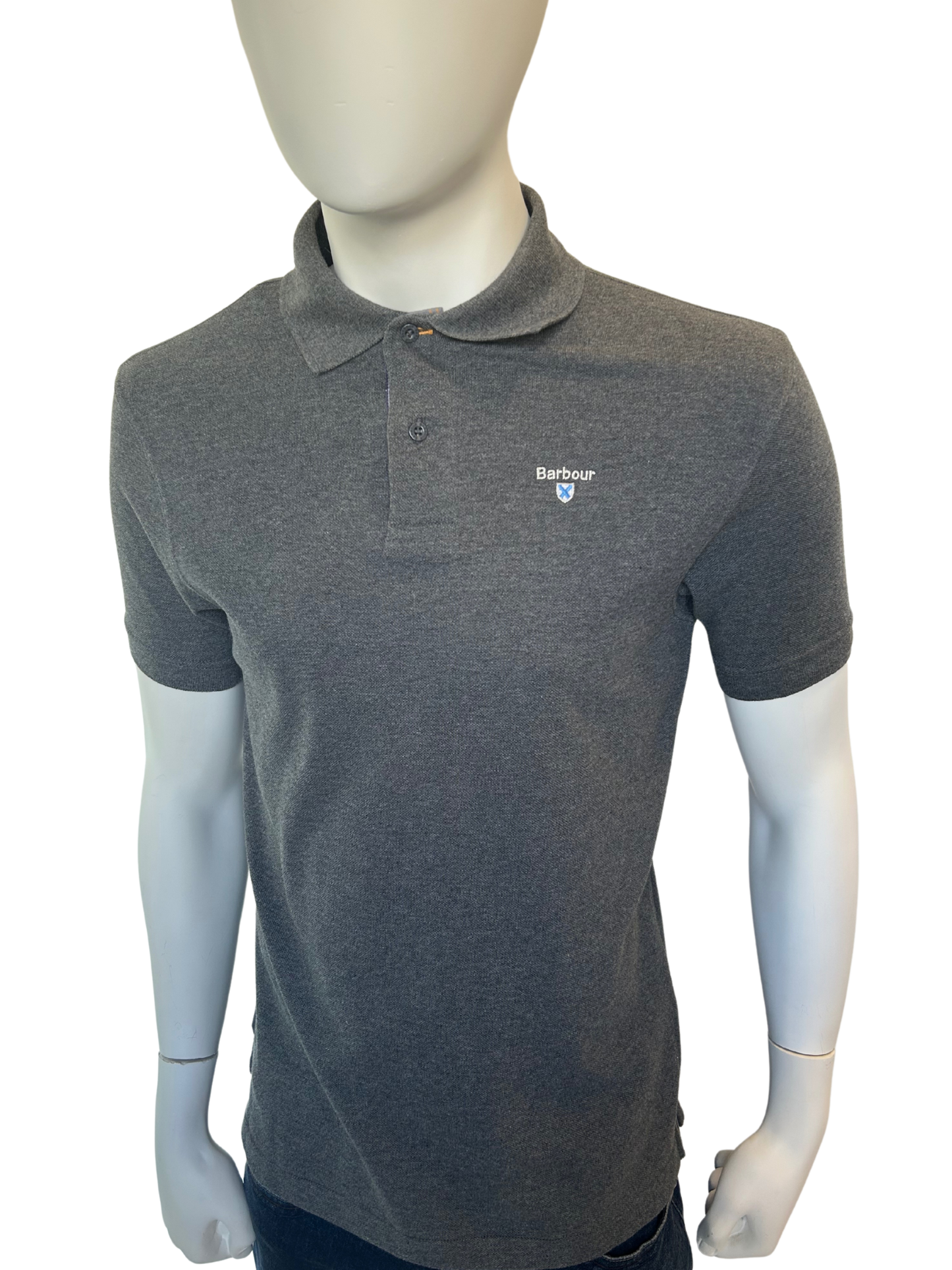 Barbour Grey Polo