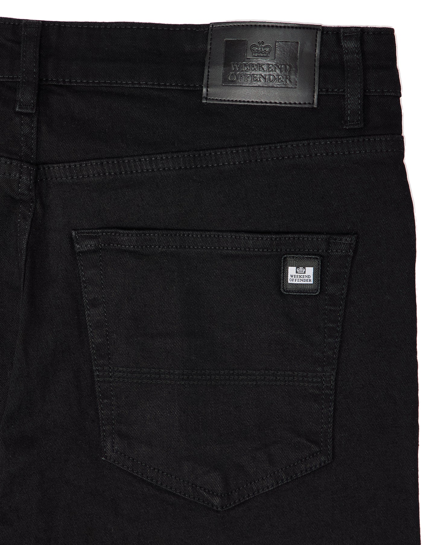 Weekend Offender Tapered Fit Jeans Black