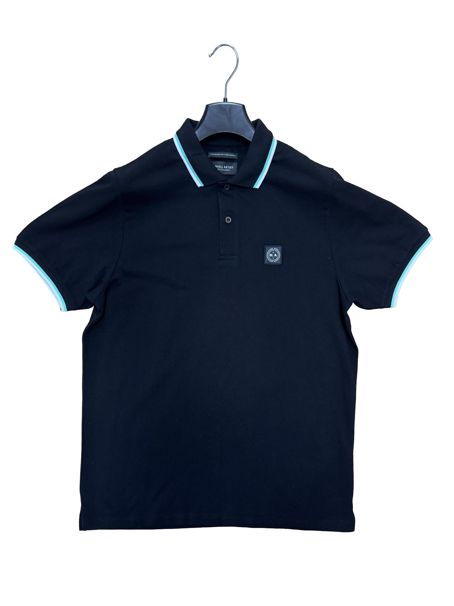 Marshall Artist Tipped Polo Black