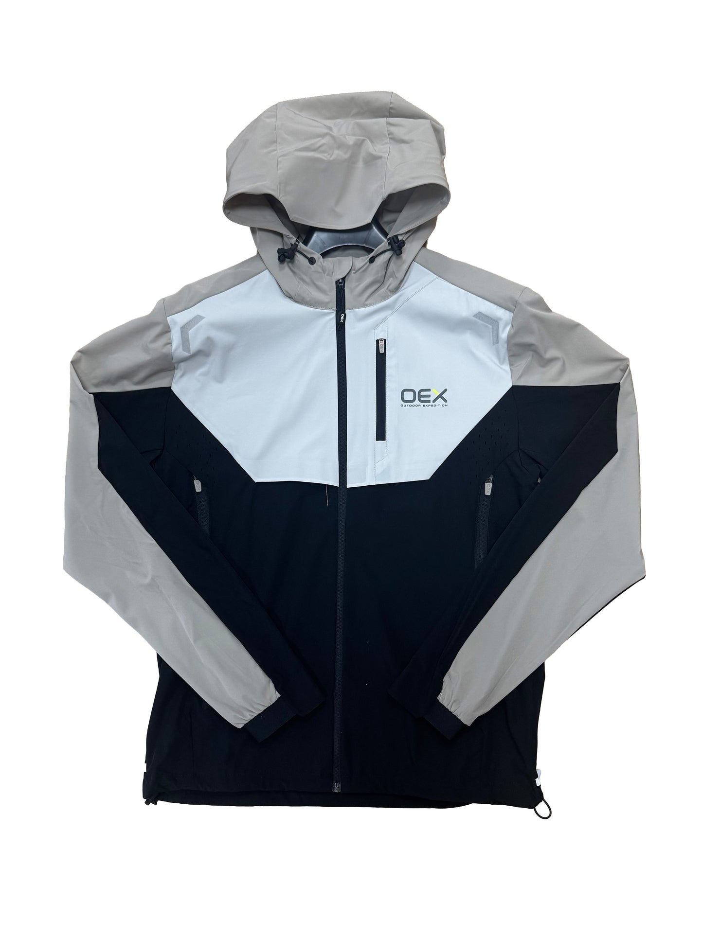 OEX BACHER TRACK JACKET BLACK / TAUPE
