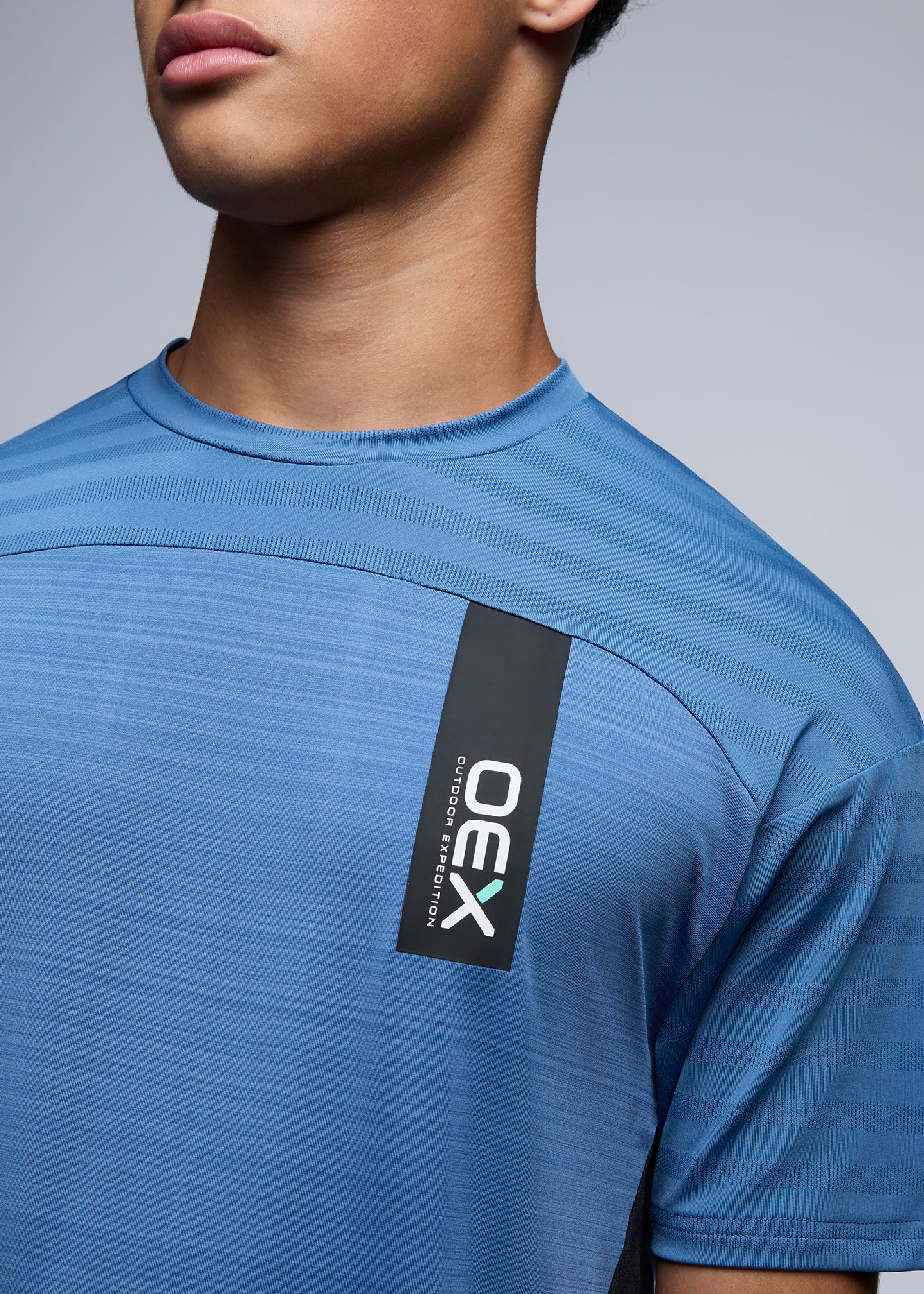 OEX Piton T-Shirt Soft Blue