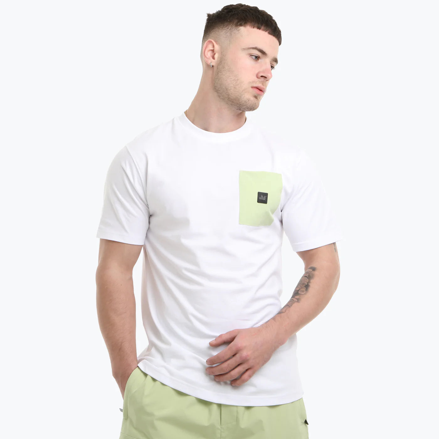 Peaceful Hooligan Flint T-Shirt White / Lime