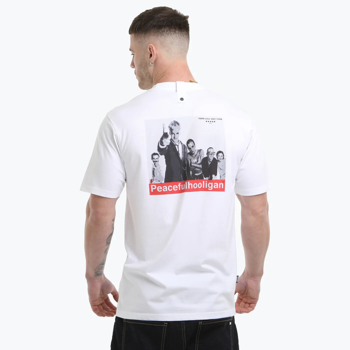 Peaceful Hooligan Trainspotter T-Shirt White