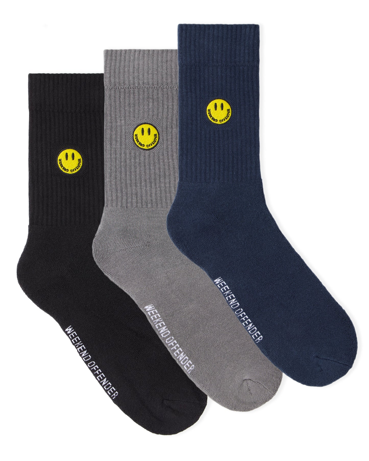Smiley Sock Pack of 3