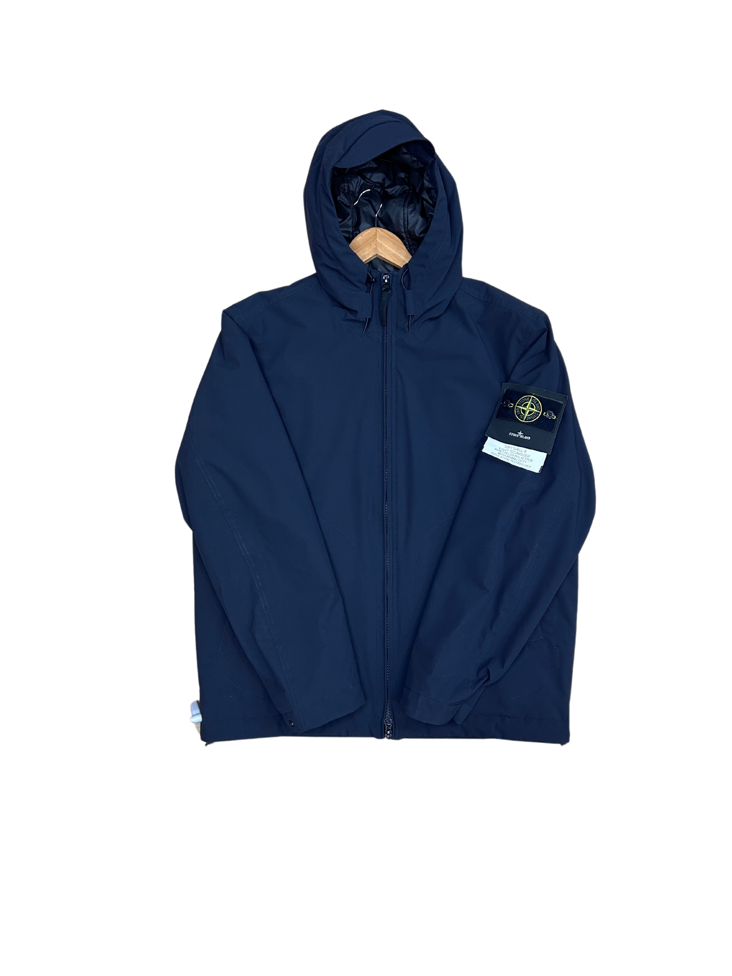 STONE ISLAND ORGANIC COTTON DIAGONAL FLEECE 'OLD' EFFECT