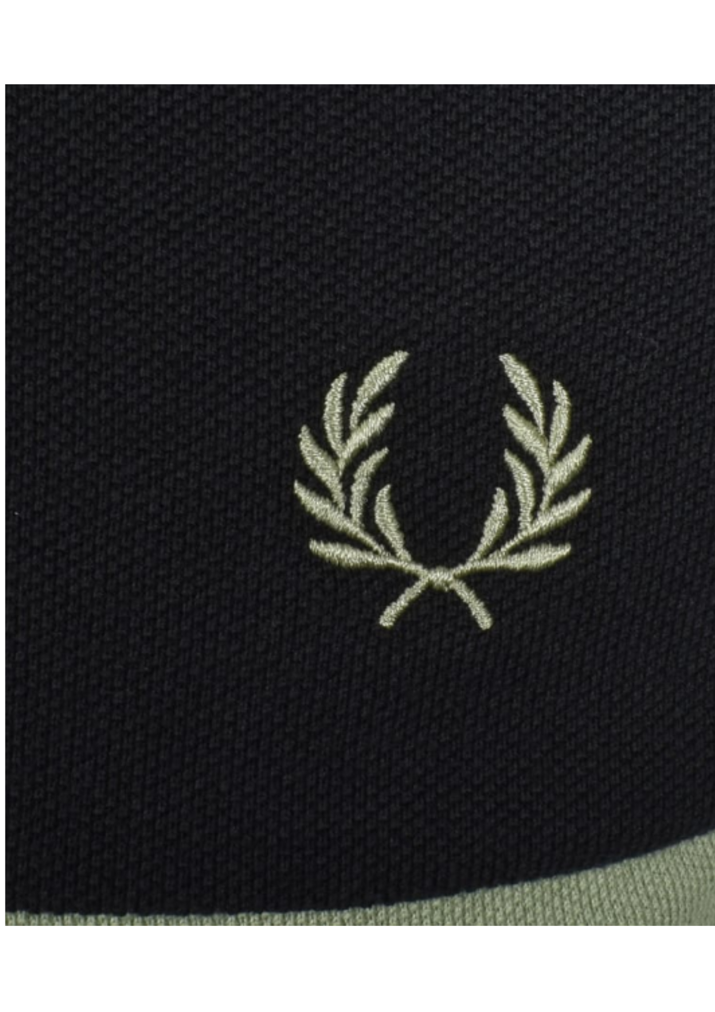 Fred Perry Panelled Polo Green