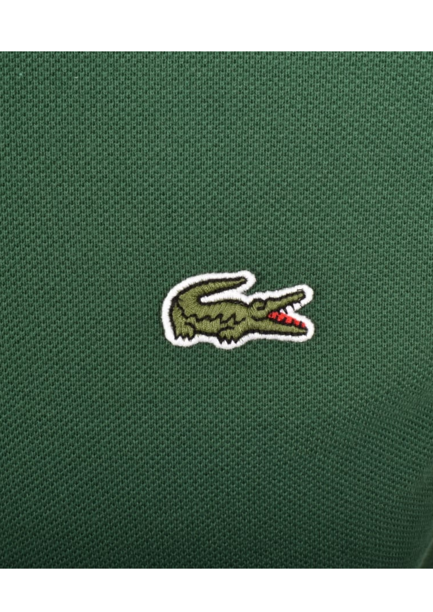 Lacoste Short Sleeved Green/Blue Tipped Polo