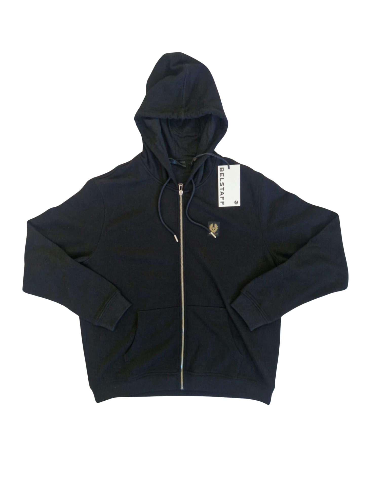 Belstaff Zip Up Hoodie Black