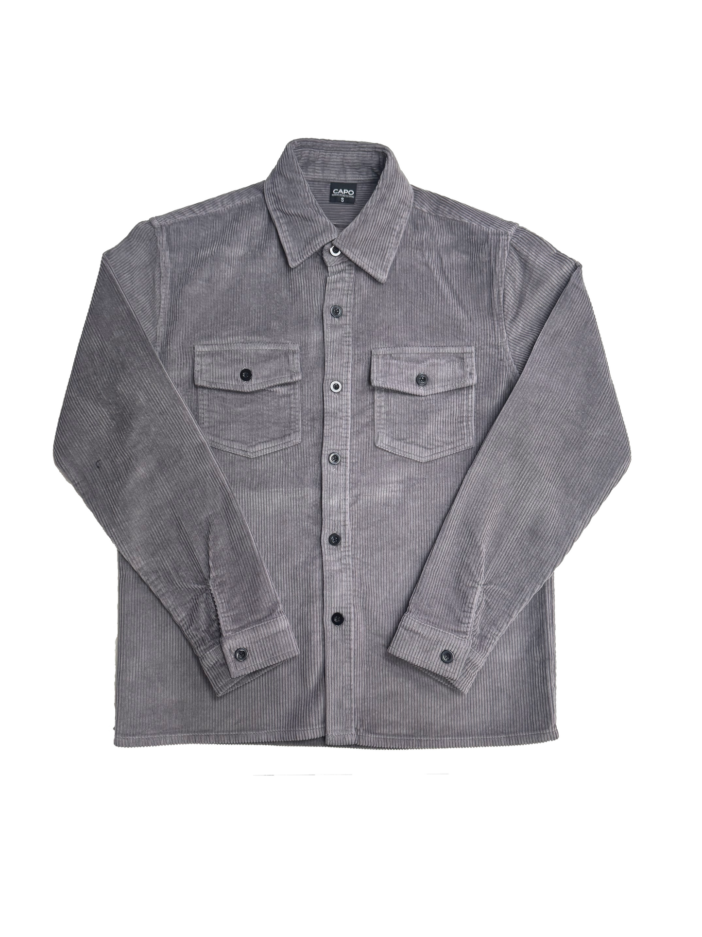 Capo Cord Overshirt Grey