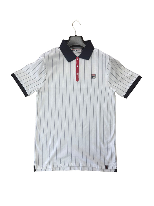 Fila BB1 Classic Stripped Polo Gardenia / Pine Needle / Fudge