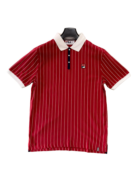 Fila Vintage Striped Polo Garnet / Gardenia / Fila Navy