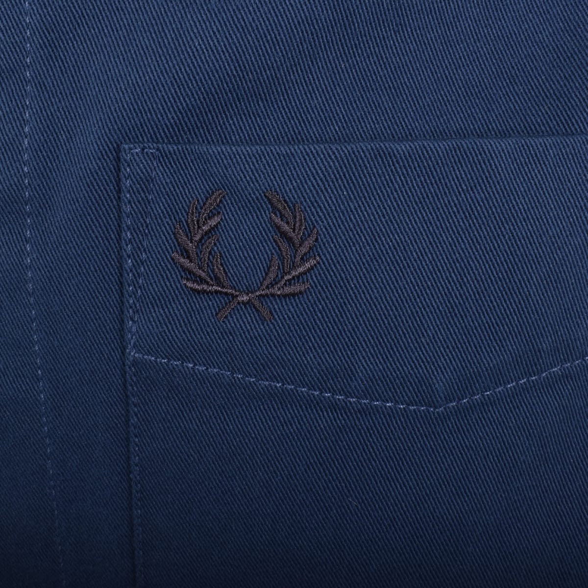 Fred Perry Twill Overshirt Navy