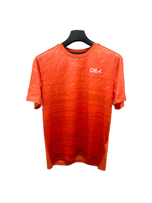 OEX Helmer T-Shirt Acidic Lime / Orange