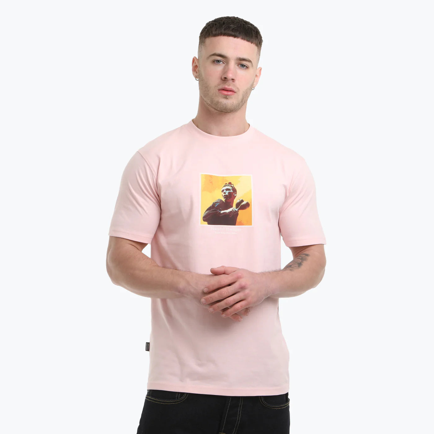Peaceful Hooligan Bez T-Shirt Pale Pink