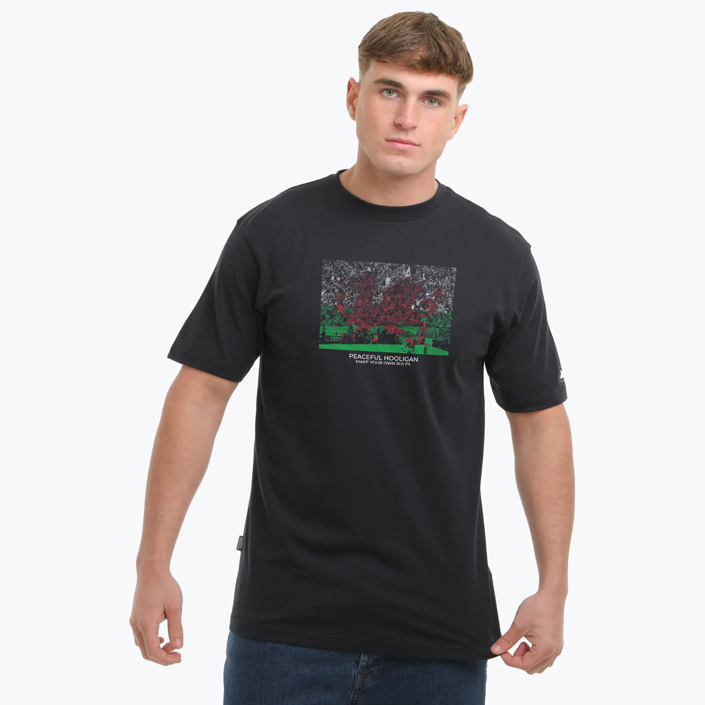 Peaceful Hooligan Cymru T-Shirt Navy