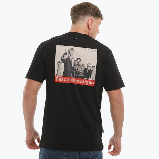 Peaceful Hooligan Trainspotter T-Shirt Black