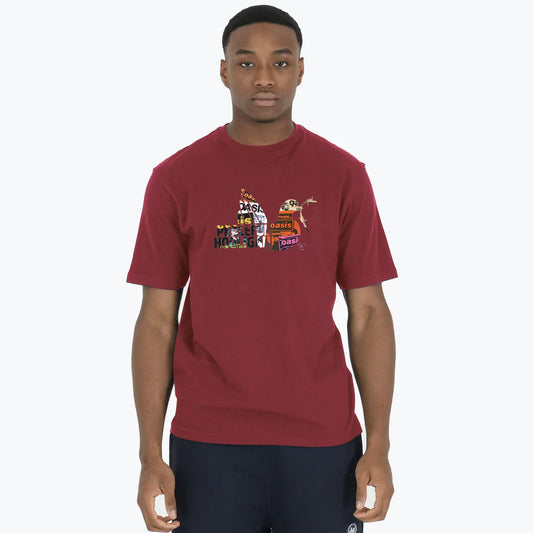 Poster Dove T Shirt Dark Red