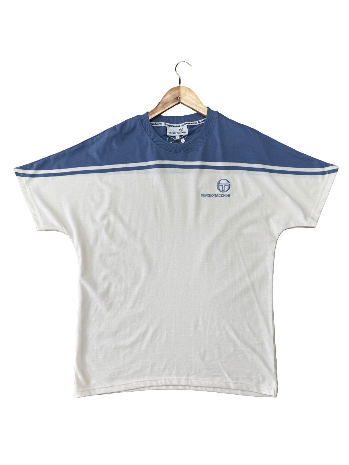 Sergio Tacchini New YL Tee Country Blue / Gardenia