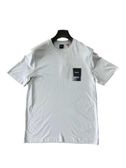 Boss Te_Plain T Shirt Grey