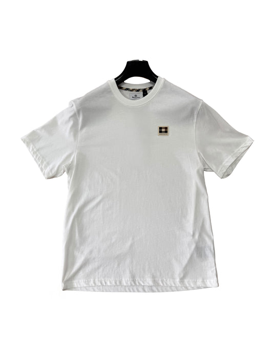 Aquascutum Badge Old White T Shirt