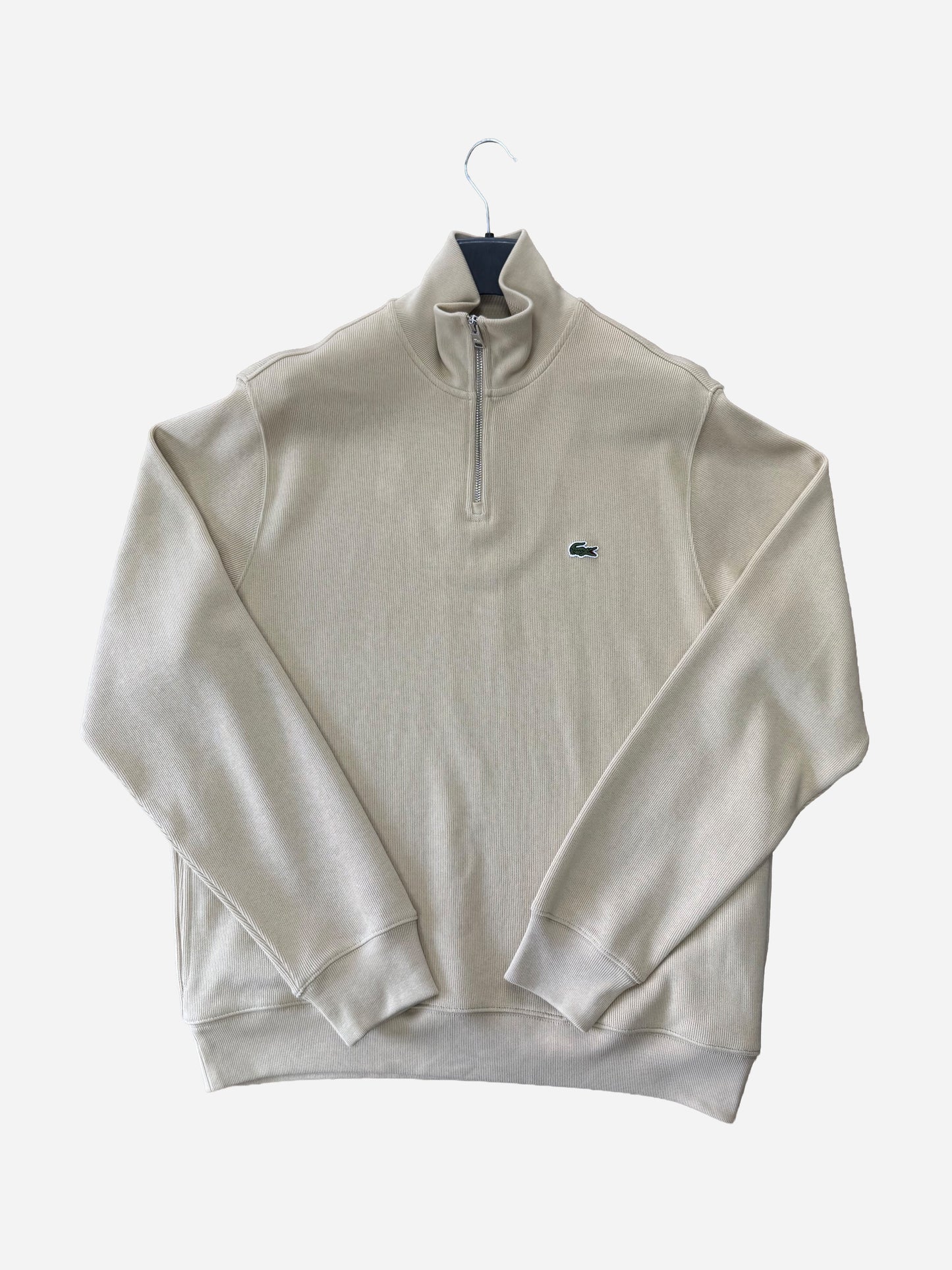 Lacoste Zip Up High Neck Beige