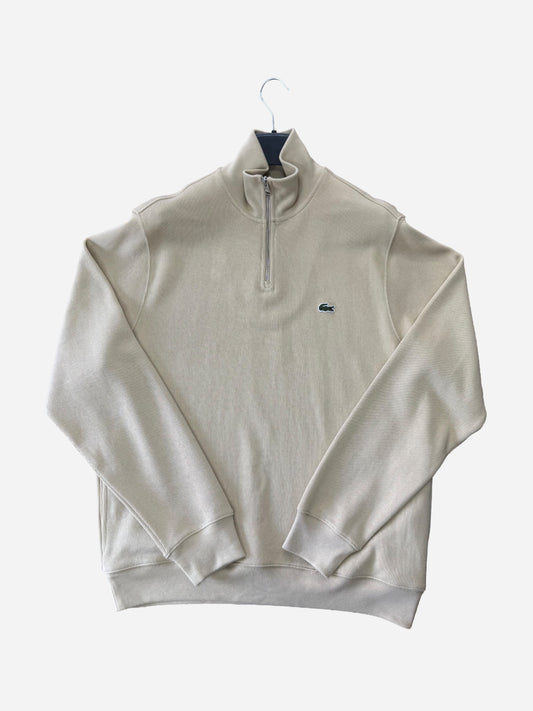Lacoste Zip Up High Neck Beige