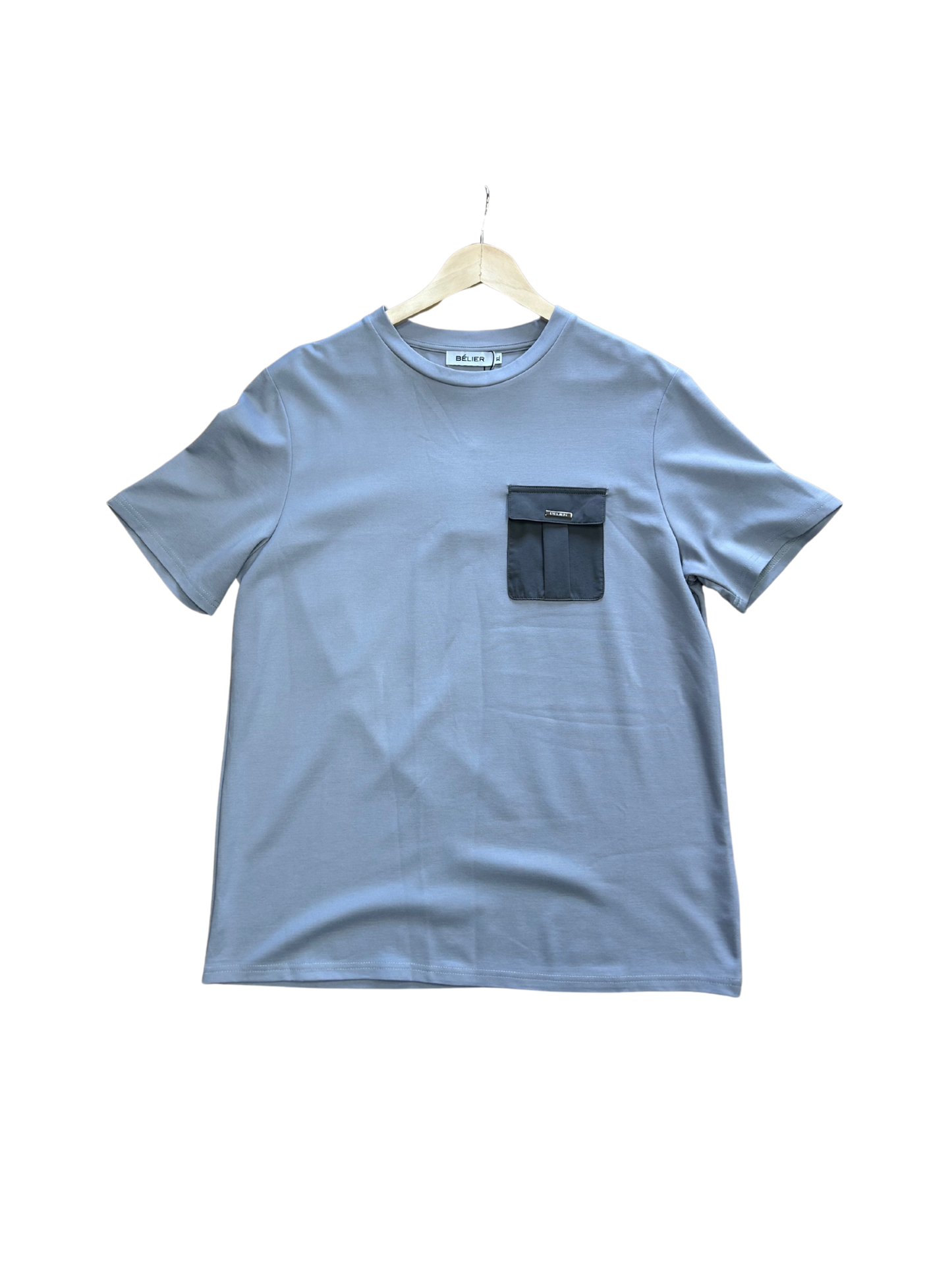 Belier Woven Pocket T-Shirt Grey