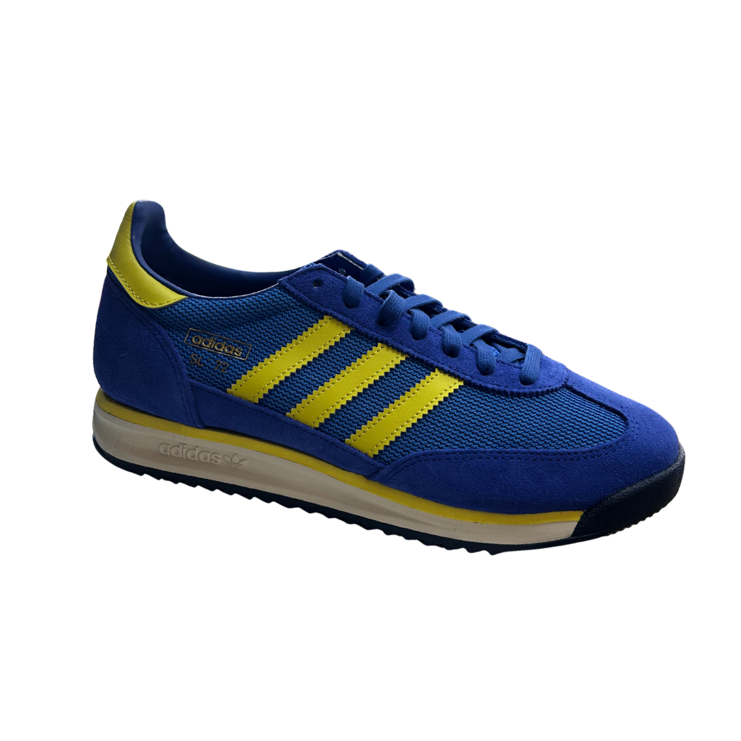 Adidas SL72 RS. Blue and Yellow Trainers