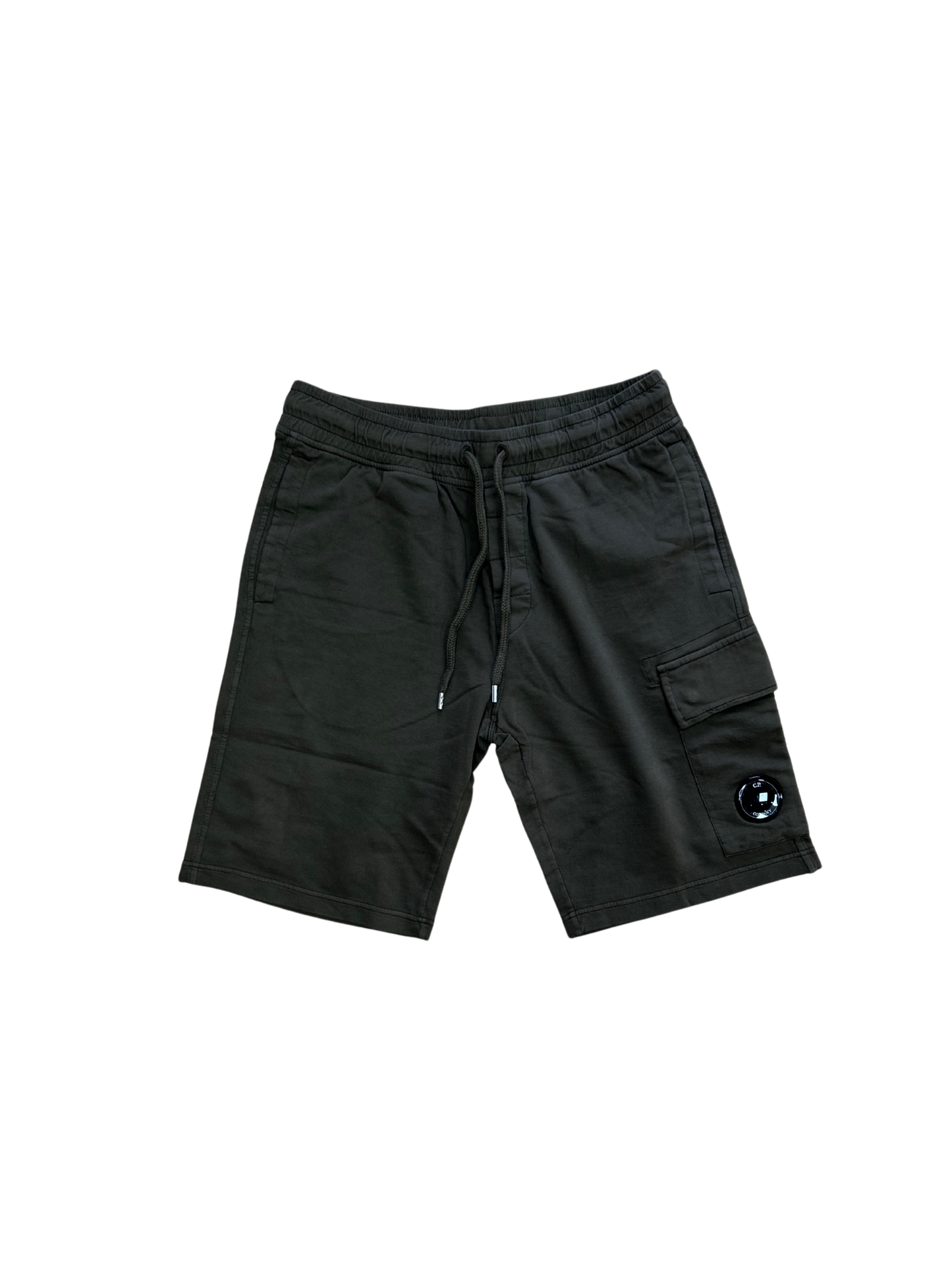 CP Company Lens Fleece Khaki Shorts