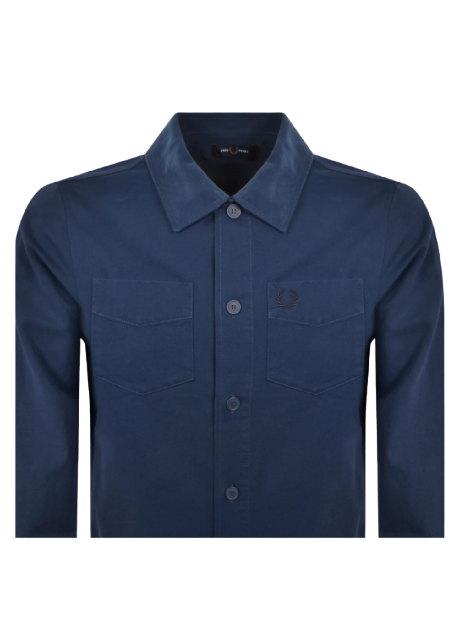 Fred Perry Twill Overshirt Navy