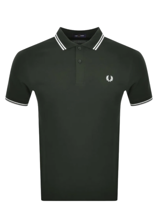 Fred Perry Green Cuff Polo