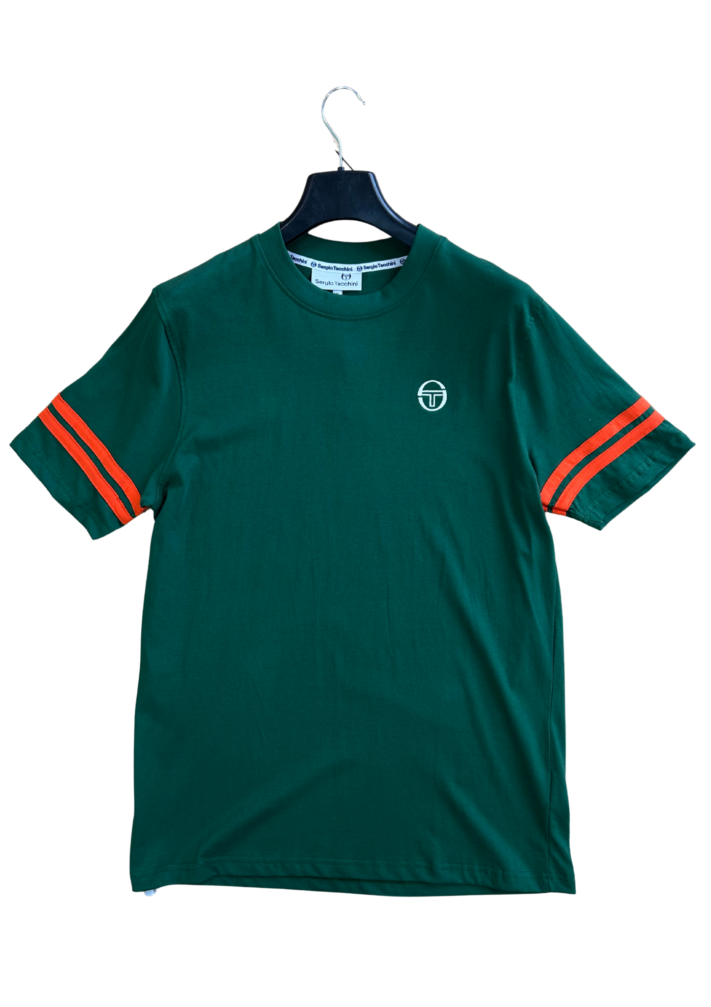 Sergio Tacchini Grillo Crew Neck T-Shirt Eden / Tangerine