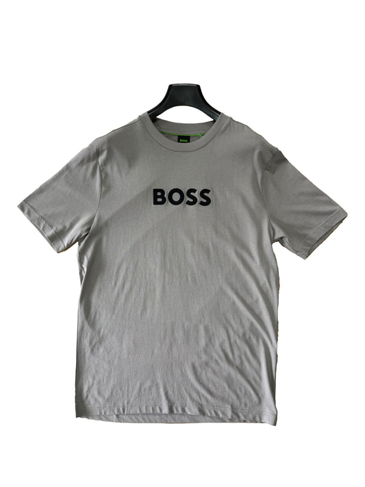 Boss TS_ Logo T Shirt Grey