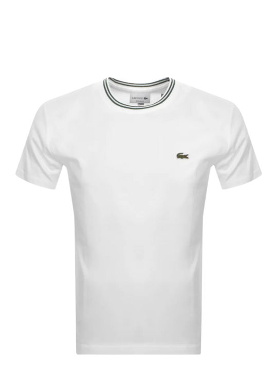 Lacoste White/Green T Shirt
