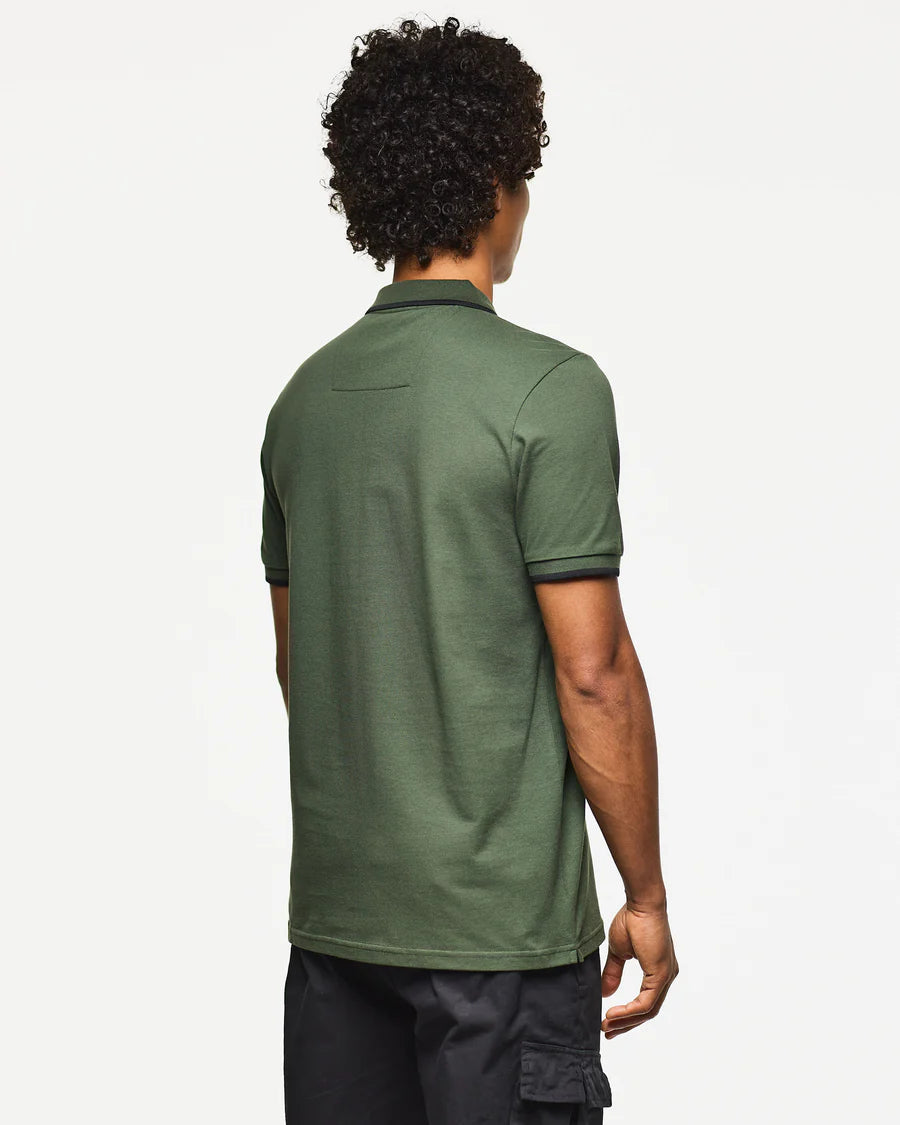 Weekend Offender Monti Zip Polo With Parachute Detail